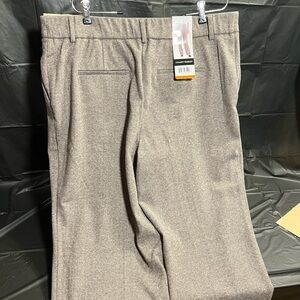 Hilary Radley Taupe Herringbone Trousers